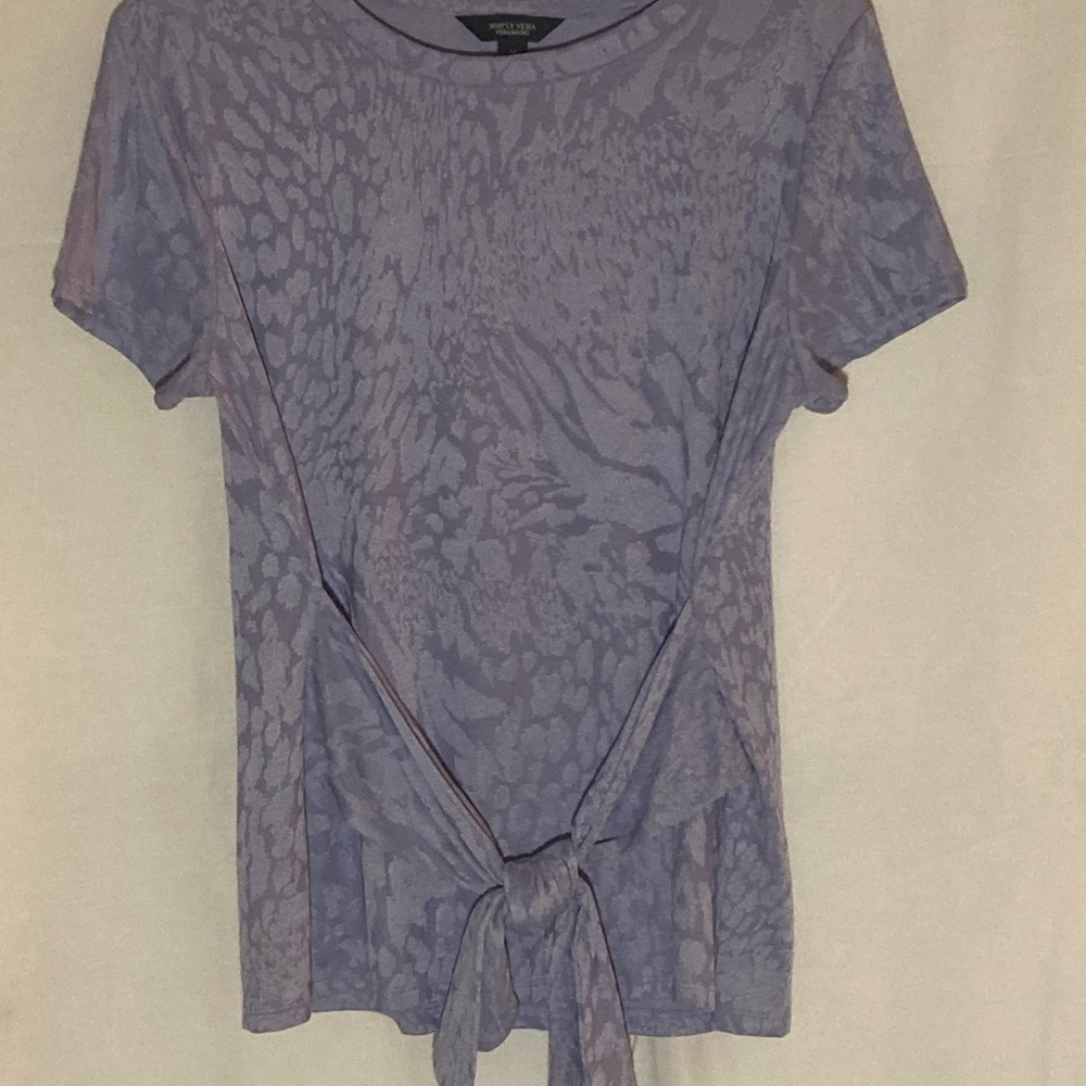 Women’s Dressy Tshirt, Vera Wang, Heather Purple